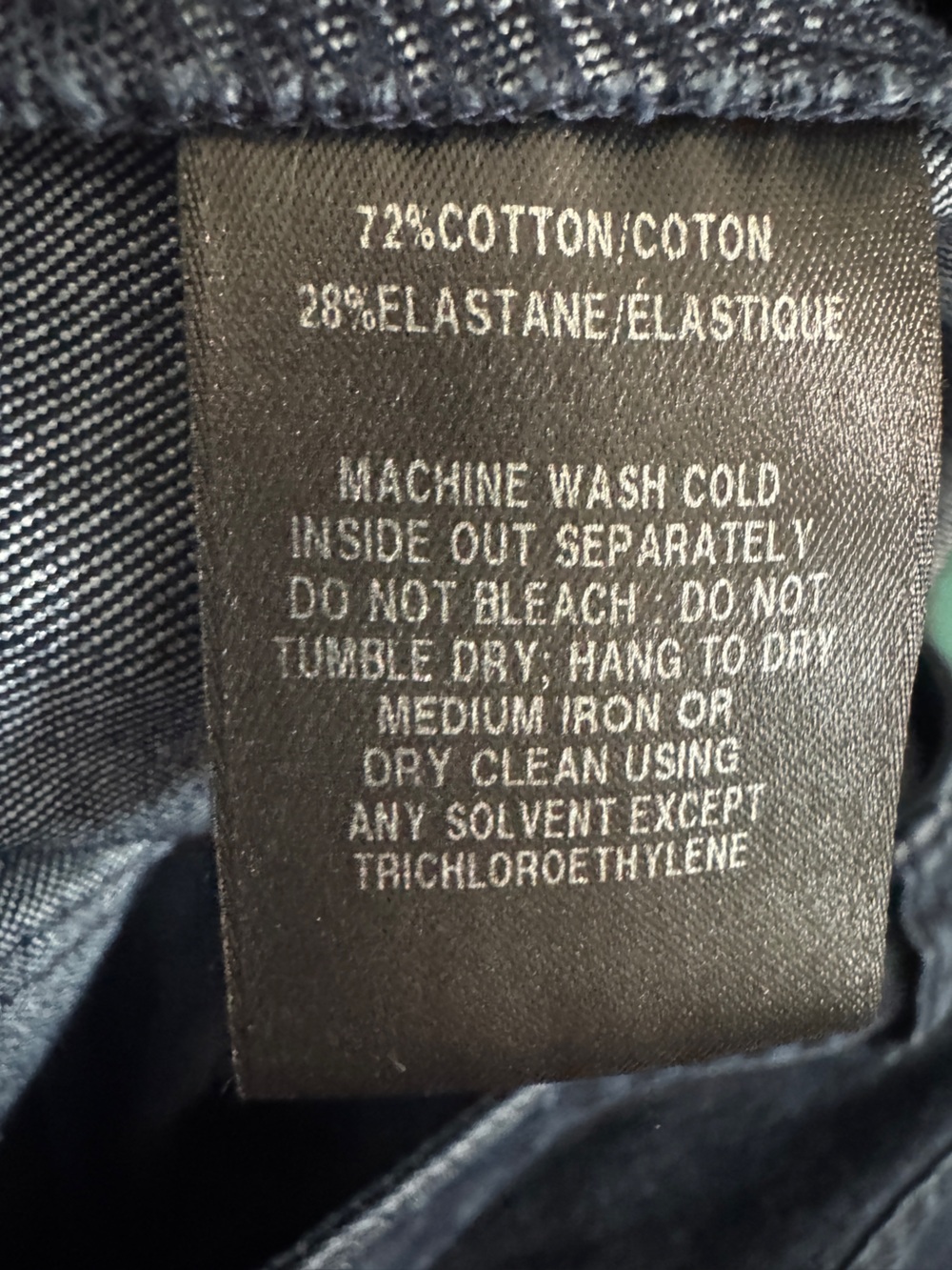 Lafayette 148 Straight Leg Cotton Jeans Dark Wash Size 18 - Picture 8 of 8